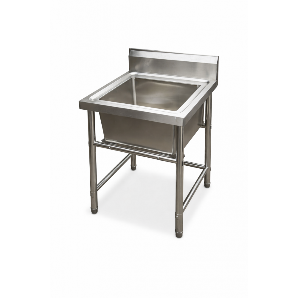 1 MEDENCÉS MOSOGATÓ, 40X50 CM, CSŐLÁBBAL