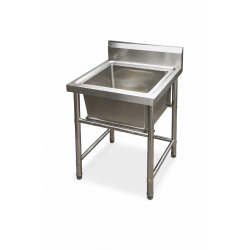 1 MEDENCÉS MOSOGATÓ, 40X40 CM, CSŐLÁBBAL