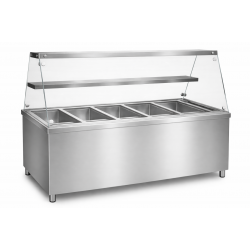 5XGN1/1 KAPACITÁSÚ MELEGENTARTÓ, EGYENES ÜVEGES FELÉPÍTMÉNNYEL