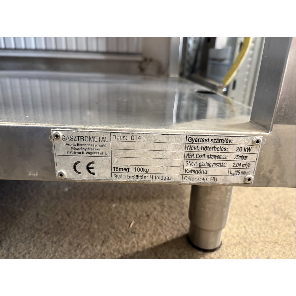 Ipari 4 égős gáztűzhely