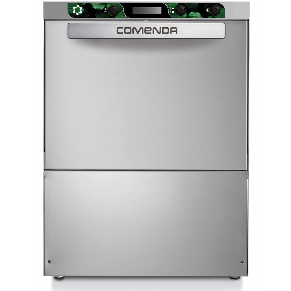 Comenda 50x50-es tányér és pohár mosogató gép, ürítőszivattyúval, öblítő és mosogatószer adagolóval