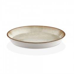 Smooth vegan prezentációstál 25 cm, sárga