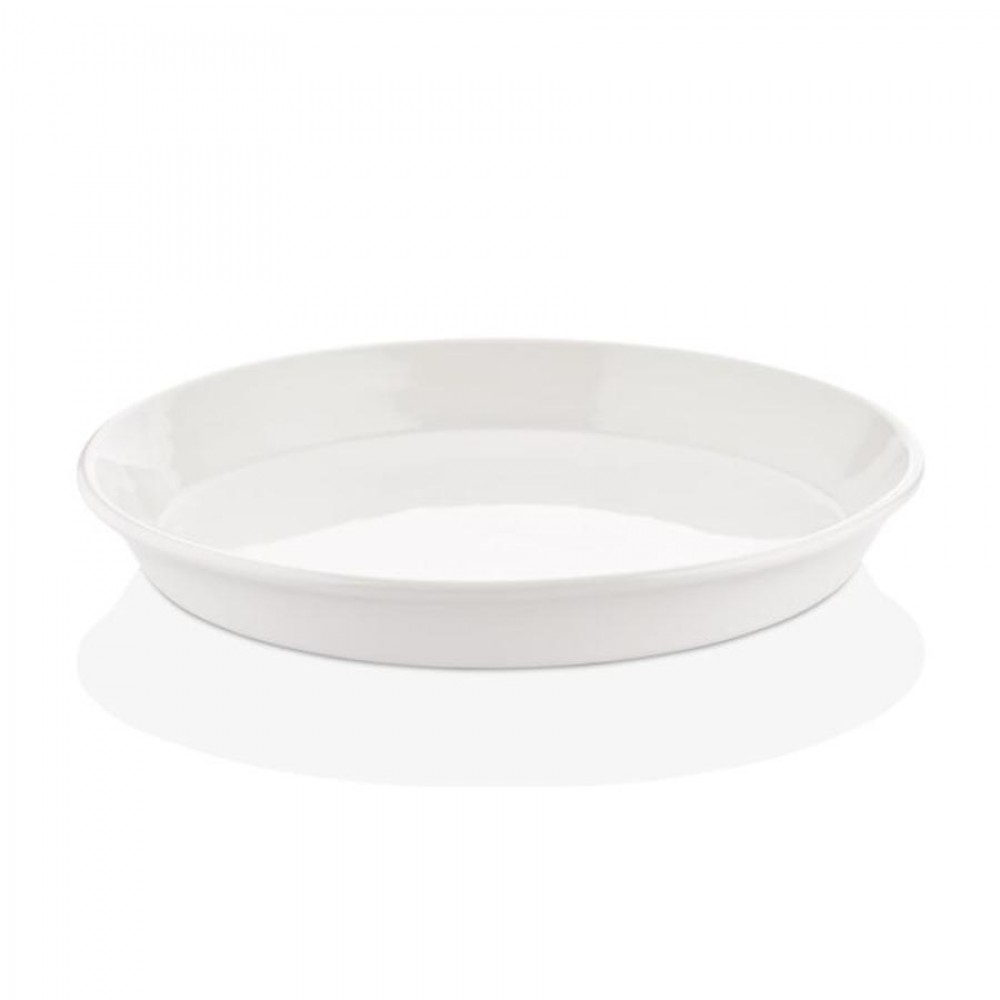 Smooth vegan prezentációstál 25 cm, fehér