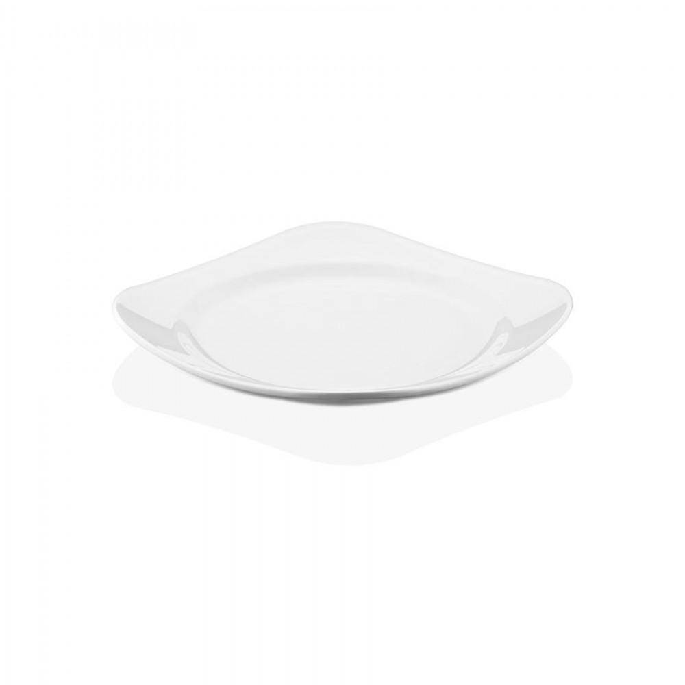 Cortina szögletestányér, törhetetlen polikarbonátból, 26 x 26 cm