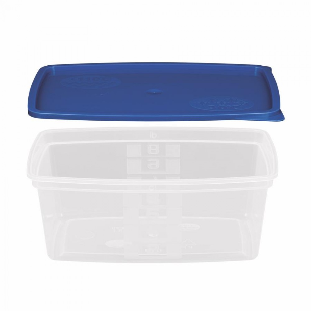 Többször használható ételhordó 0,8 liter mikrózható/fagyasztható, színes fedővel