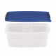 Többször használható ételhordó 0,8 liter mikrózható/fagyasztható, színes fedővel