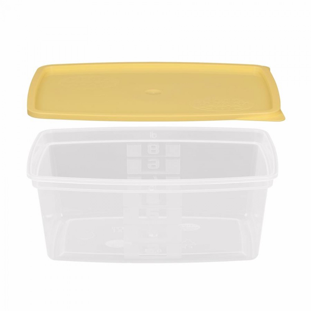 Többször használható ételhordó 0,8 liter mikrózható/fagyasztható, színes fedővel