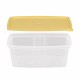 Többször használható ételhordó 0,8 liter mikrózható/fagyasztható, színes fedővel