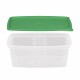 Többször használható ételhordó 0,8 liter mikrózható/fagyasztható, színes fedővel