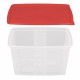 Többször használható ételhordó 3,5 liter mikrózható/fagyasztható, színes fedővel