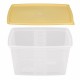 Többször használható ételhordó 3,5 liter mikrózható/fagyasztható, színes fedővel