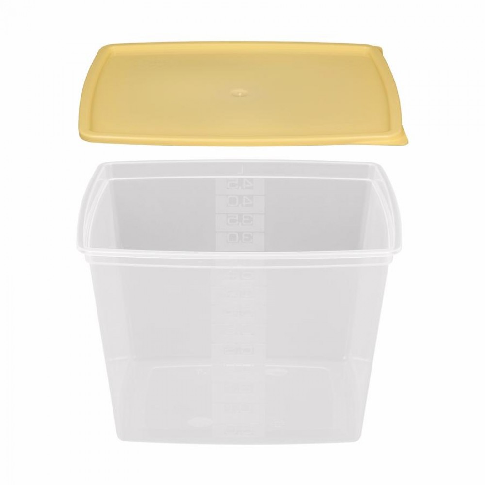 Többször használható ételhordó 4,5 liter mikrózható/fagyasztható, színes fedővel