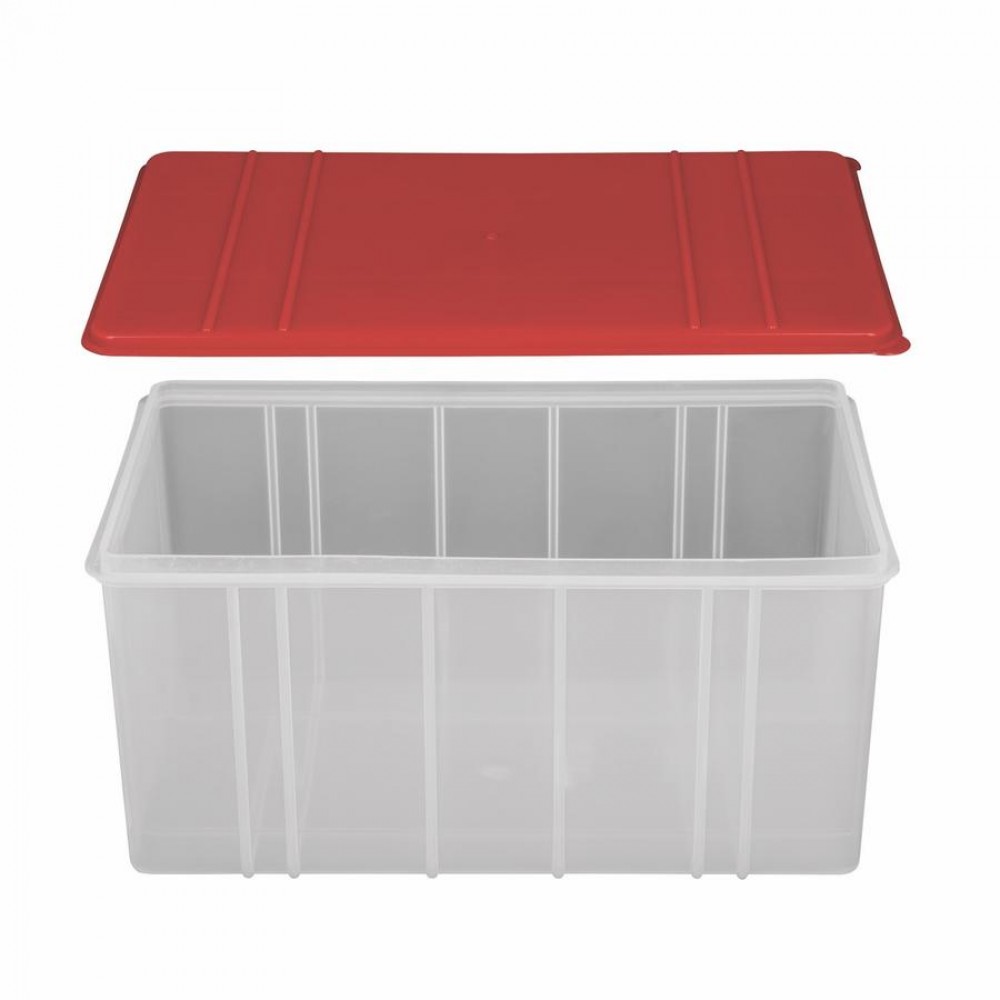 Többször használható tárolódoboz 6 liter mikrózható/fagyasztható, színes fedővel