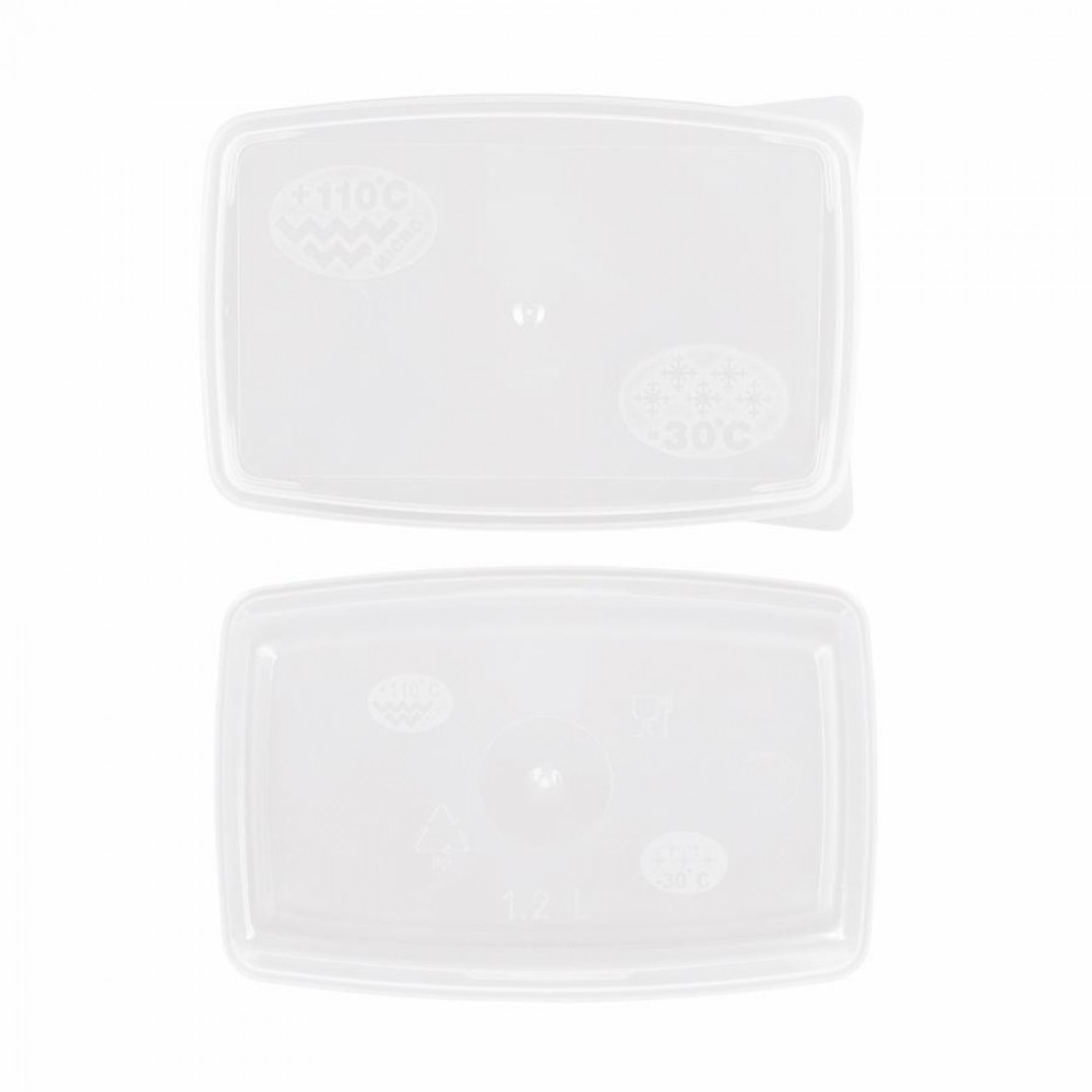 Többször használható ételhordó 1,2 liter mikrózható/fagyasztható, áttetsző fedővel