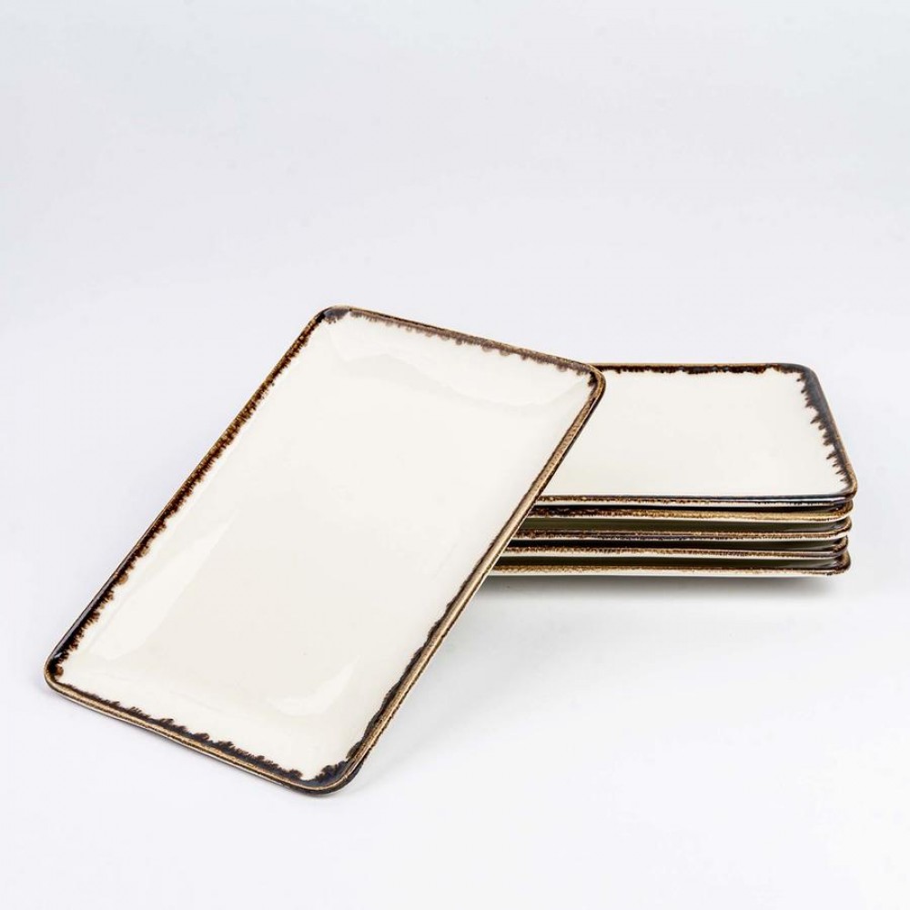 Vanilla szögletes tányér 30 x 20 cm