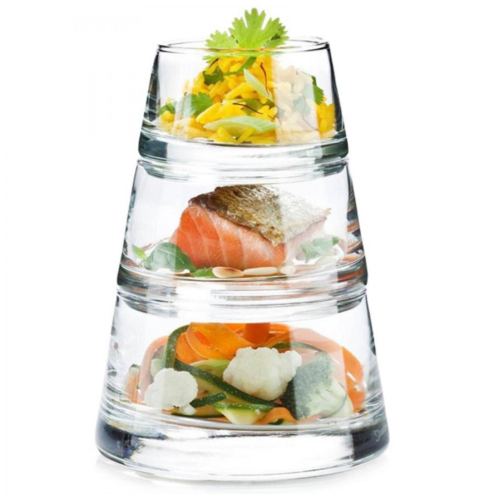 Pyramide 3 részes finger food szett