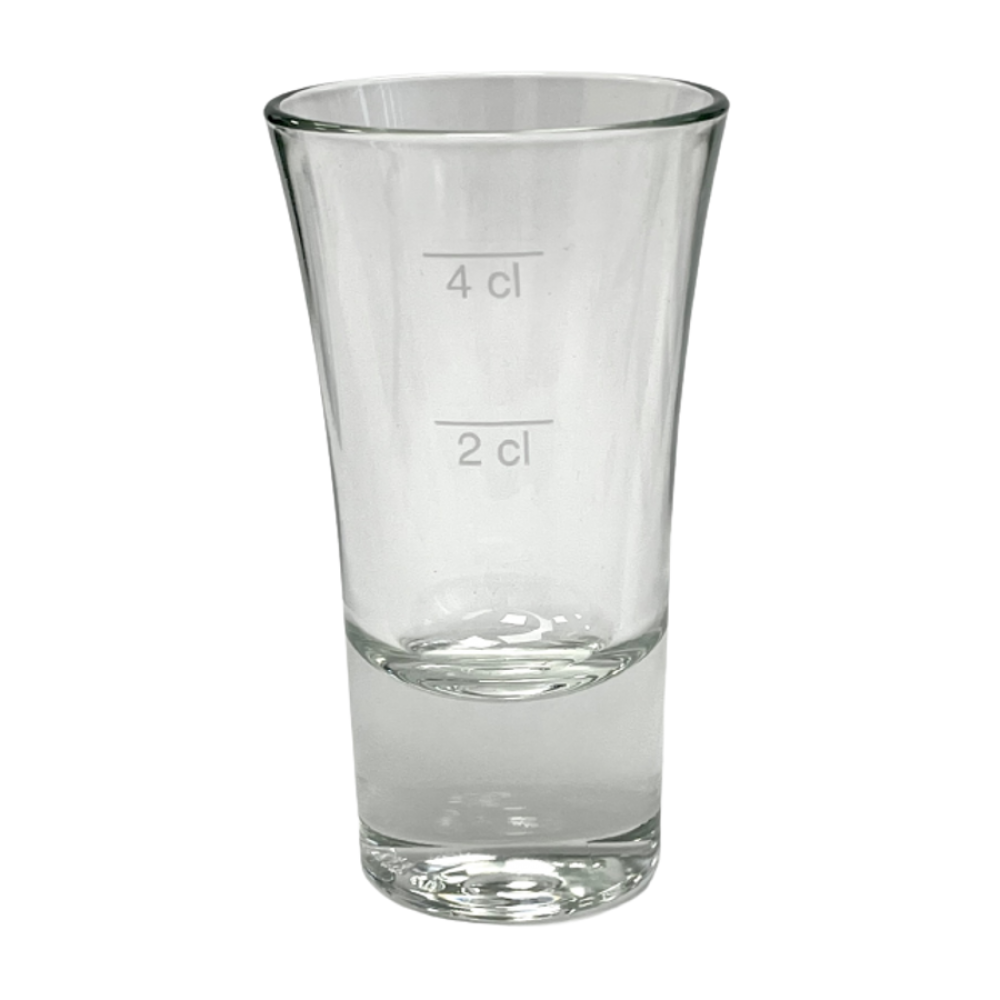 Cheerio pálinkás pohár 2 és 4 cl - mértékjellel
