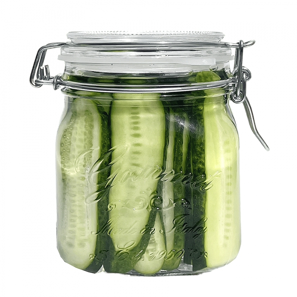 Gourmet csatos befőttesüveg, tömítéssel, 750 ml