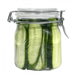 Gourmet csatos befőttesüveg, tömítéssel, 750 ml