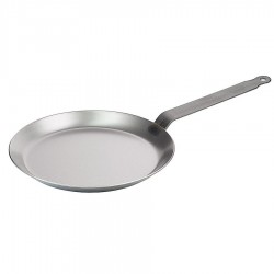 Palacsintasütő kovácsolt kék acélból 24 cm * 2 mm vastag *