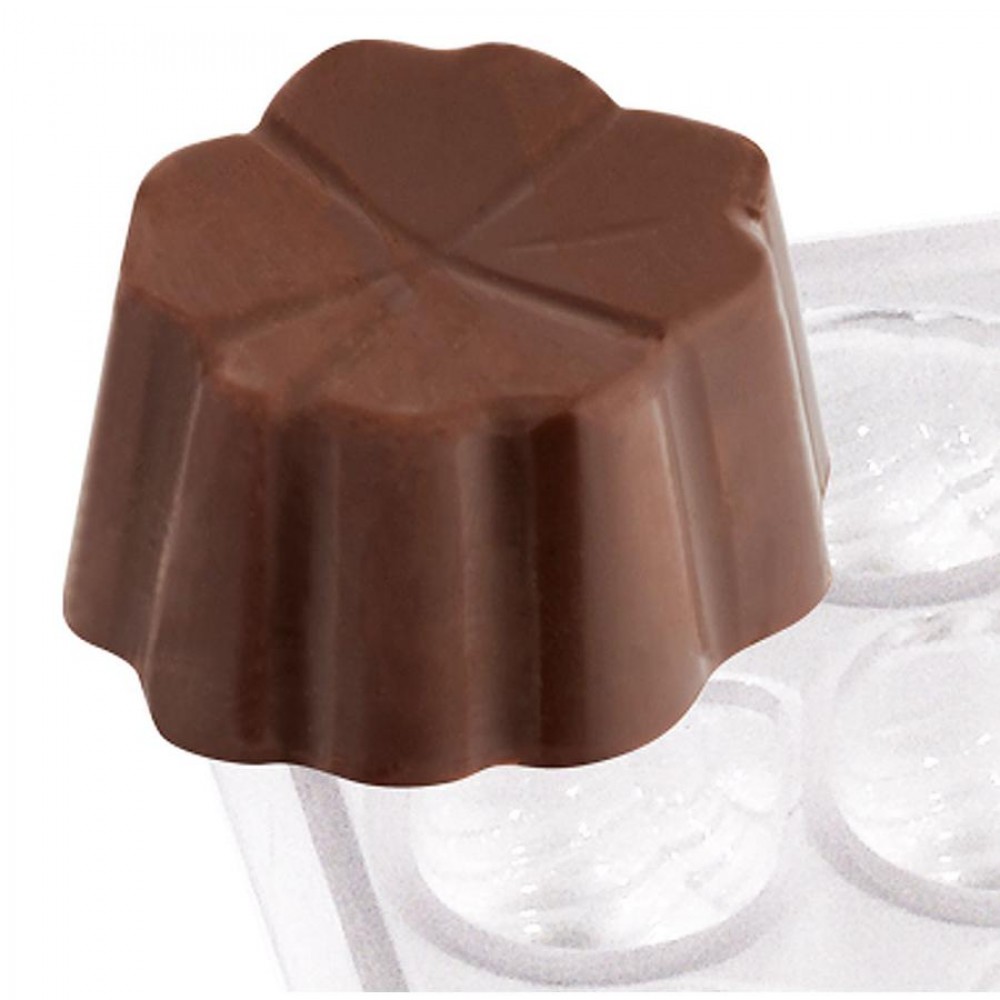 Bonbon öntőforma 24 db-os, lóhere forma