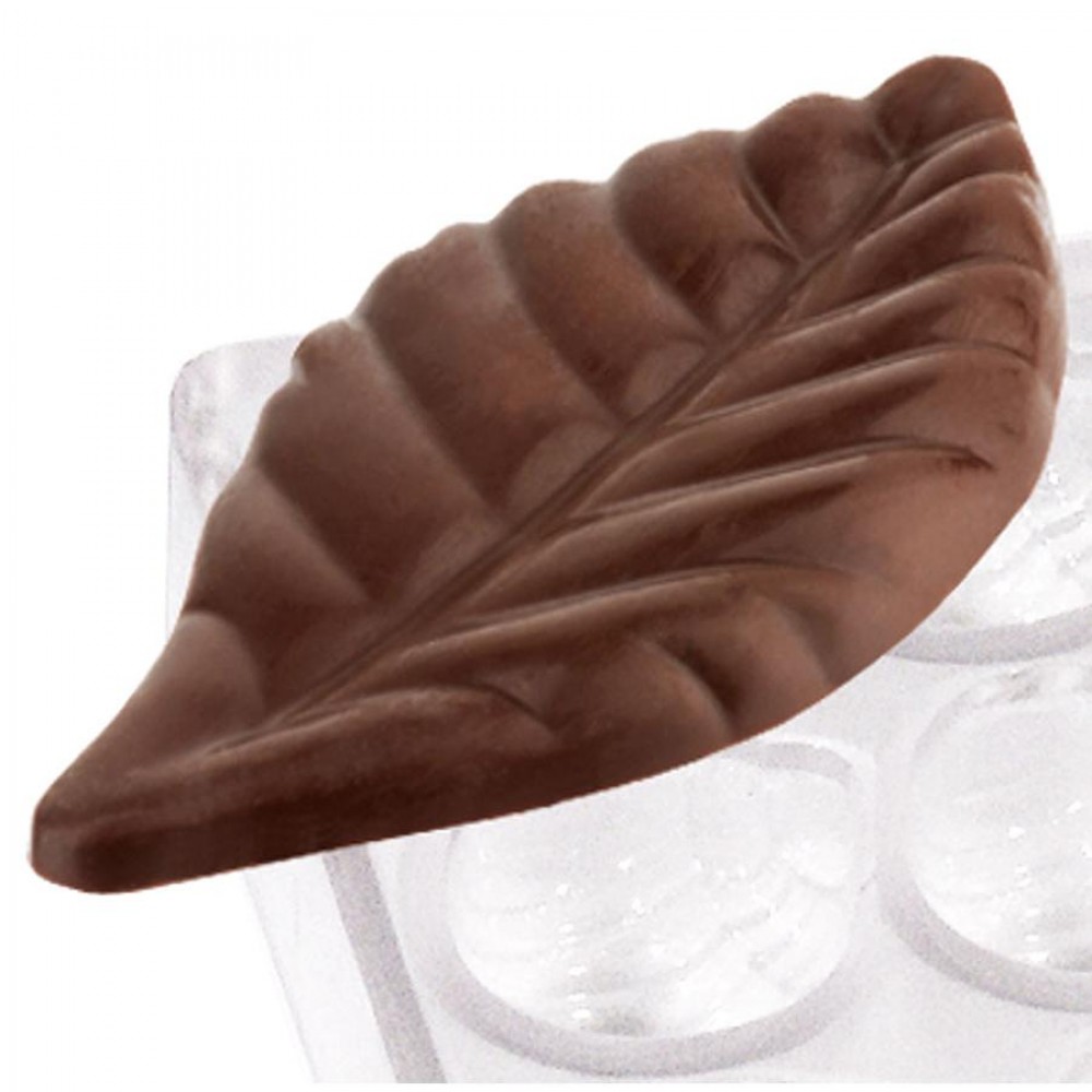 Bonbon öntőforma 14 db-os, levél forma 