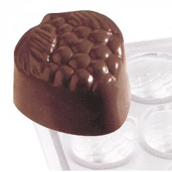 Bonbon öntőforma 32 db-os, eper forma