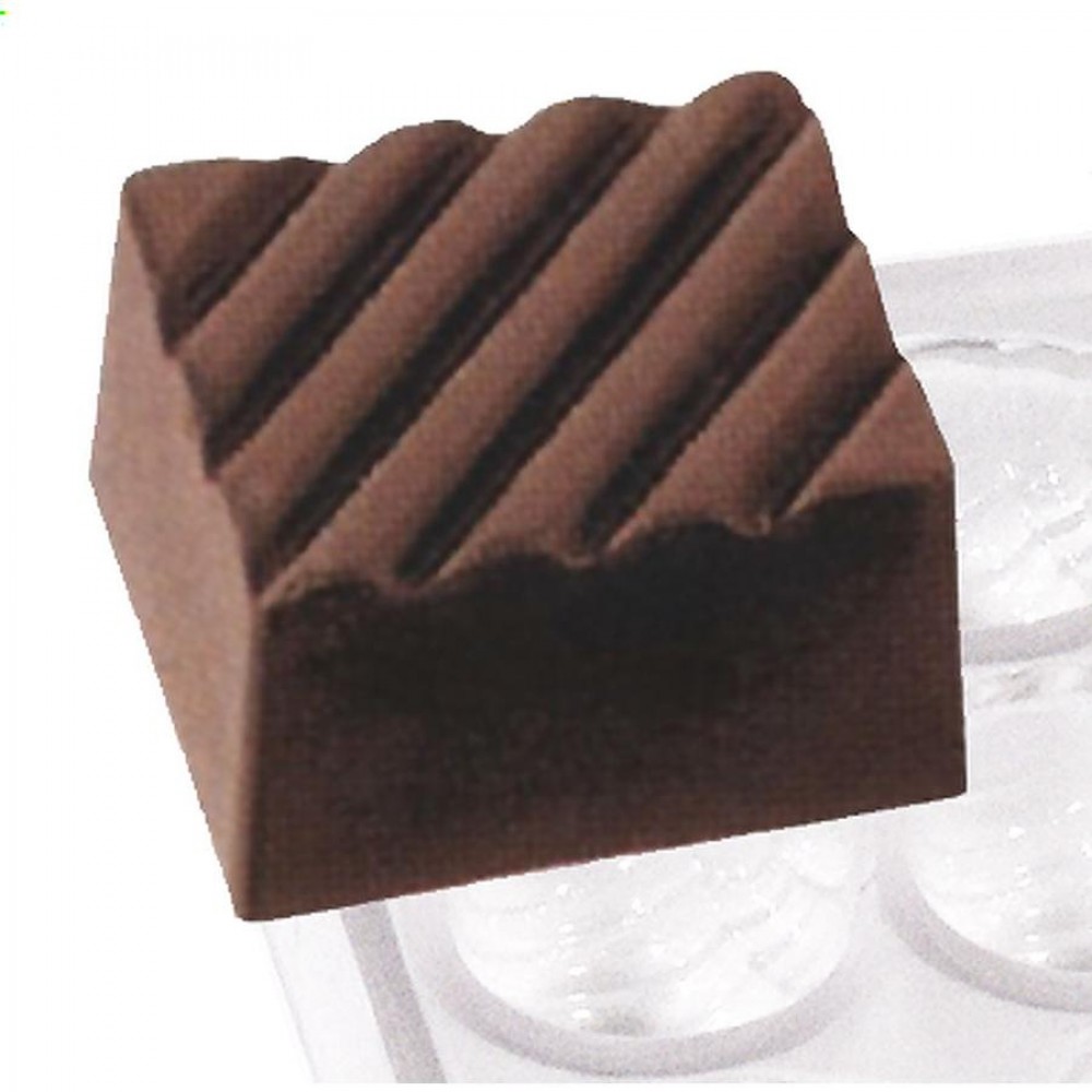 Bonbon öntőforma 24 db-os, négyzet forma