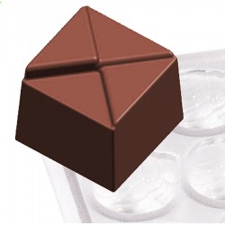 Bonbon öntőforma 36 db-os, kocka forma