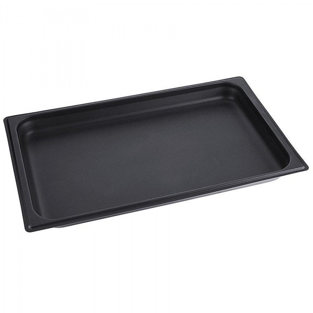Sütőlemez rozsdamentes acélból, 7110-es széria - dupla tapadásmentes bevonattal, 53 x 32,5 x 4 cm
