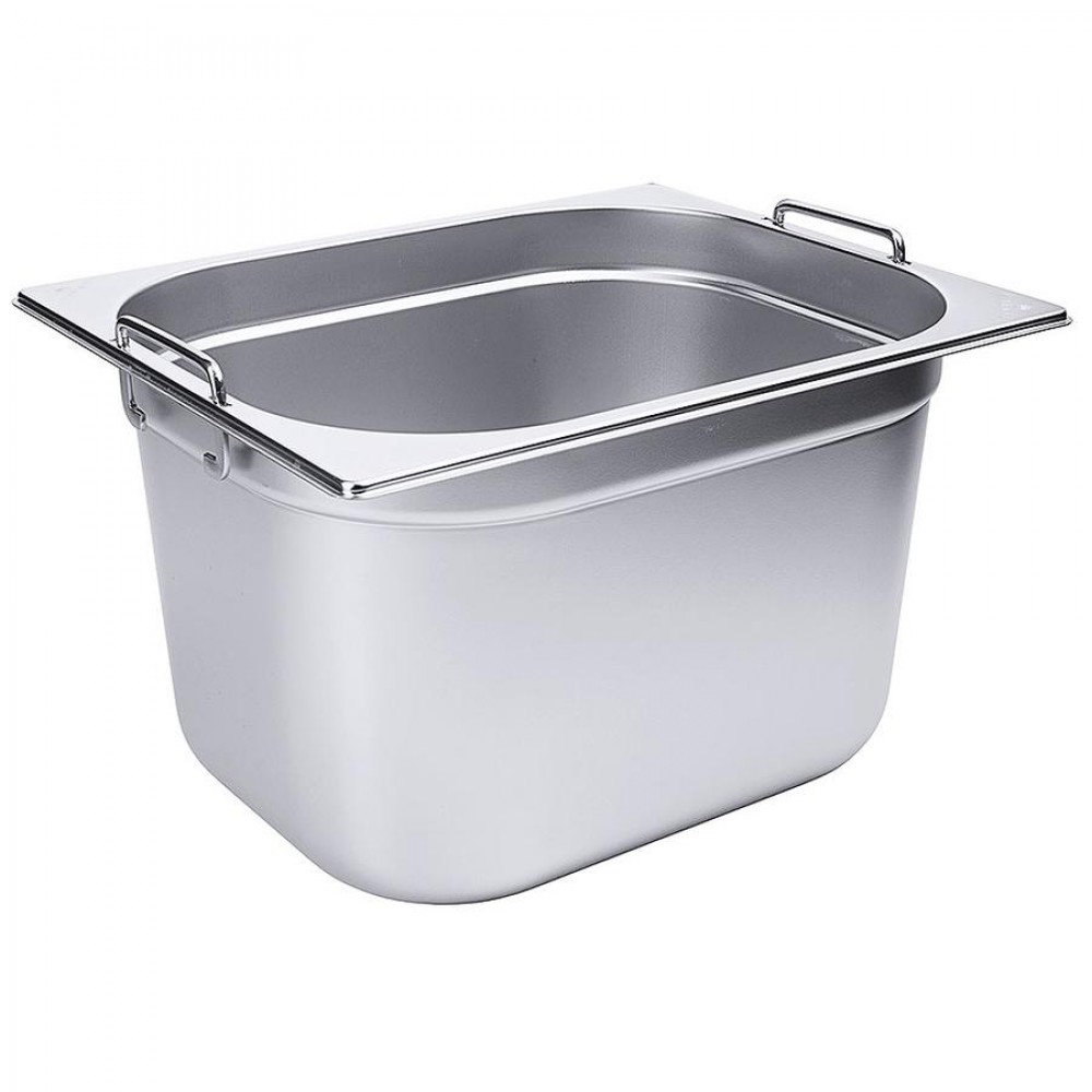 GN 1/2 edény csúszó füllel 200 mm mély, 12 L, 325 x 265 x 200 mm