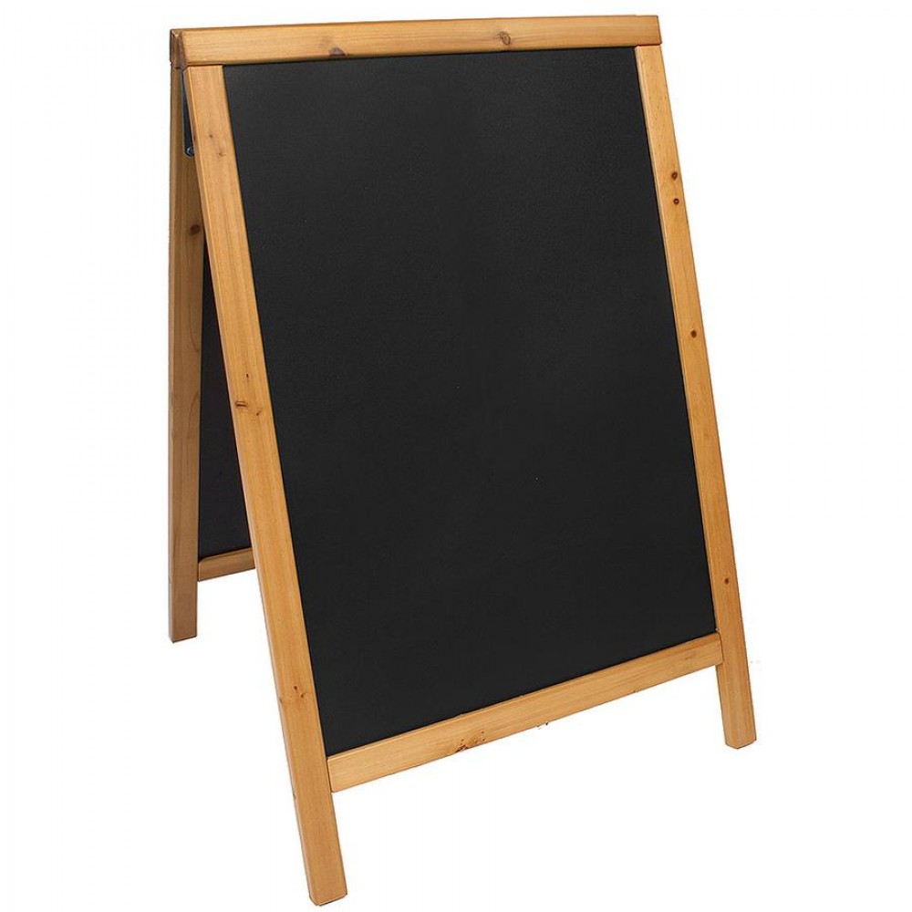 Kültéri megállítótábla 7695-ös széria, 55 x 85 cm - teak