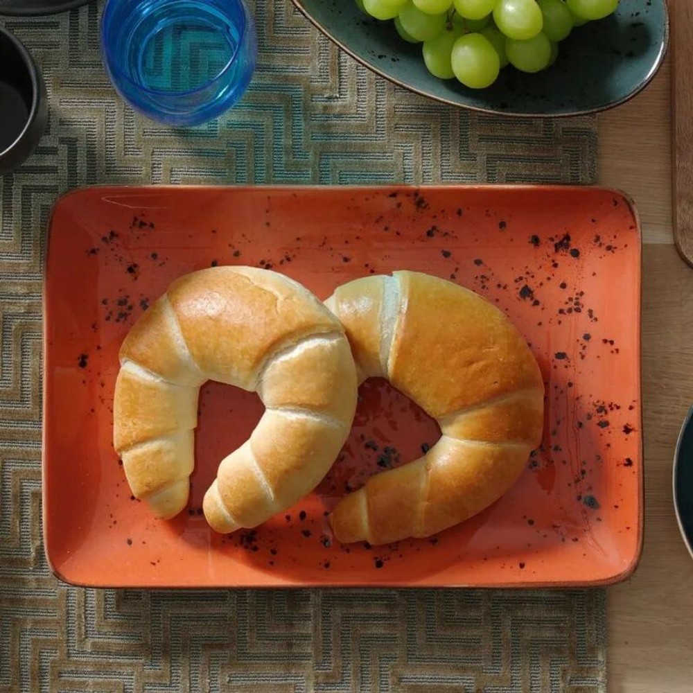 Dahlia szögletes tányér 30 x 20 cm