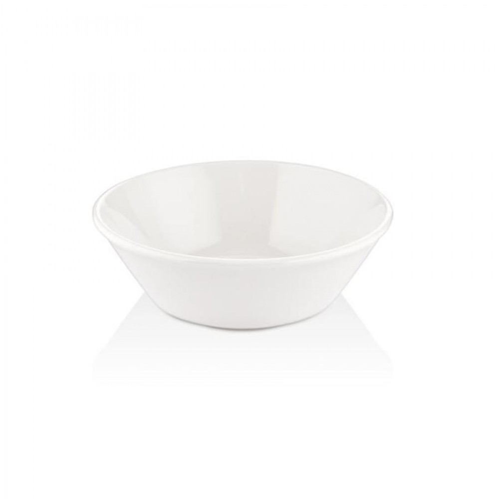 Smooth vegan mélytálka 16 cm, fehér, 530 cc