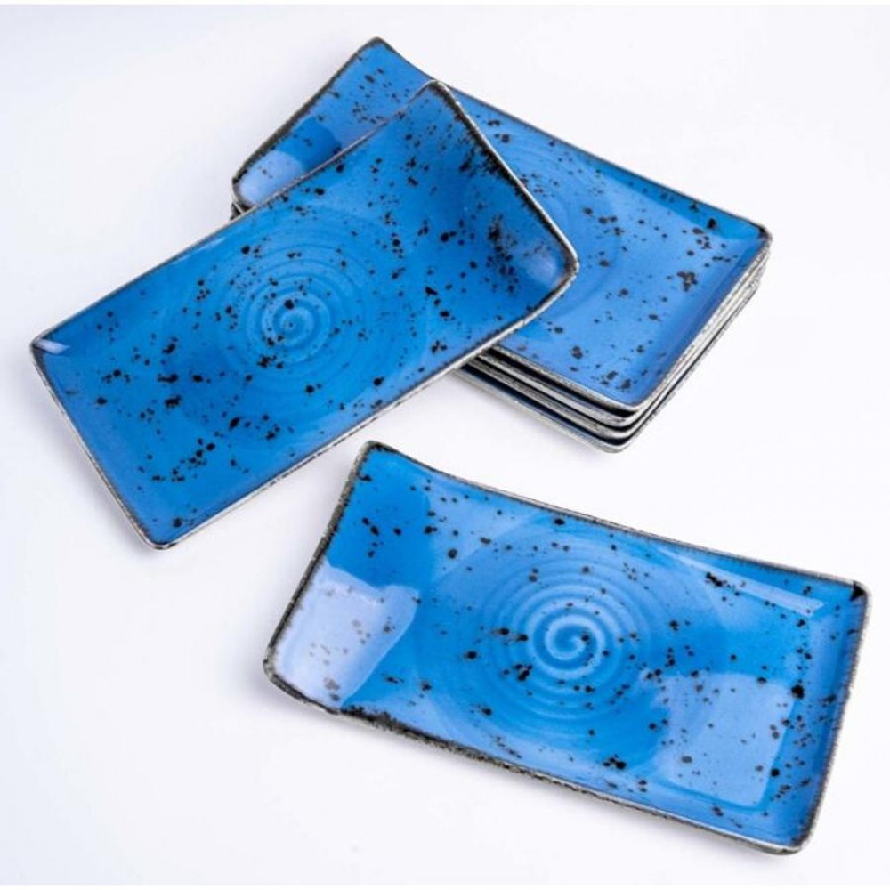 Iris szögletes vegan tányér 21,5 x 18 cm