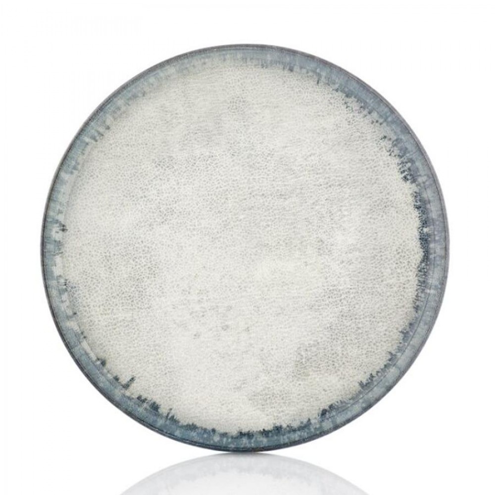 Smooth vegan terítéktányér 25 cm, kék