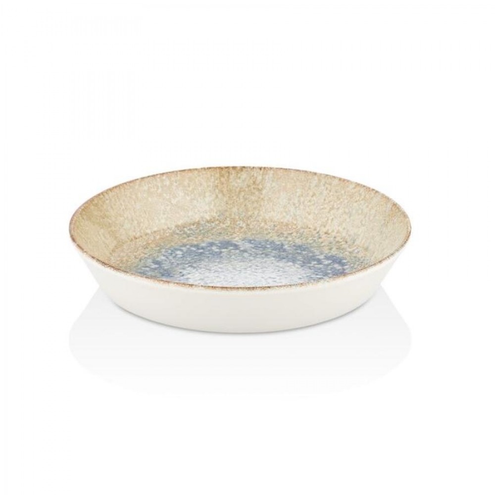 Smooth vegan tál 10 cm, sárga - kék