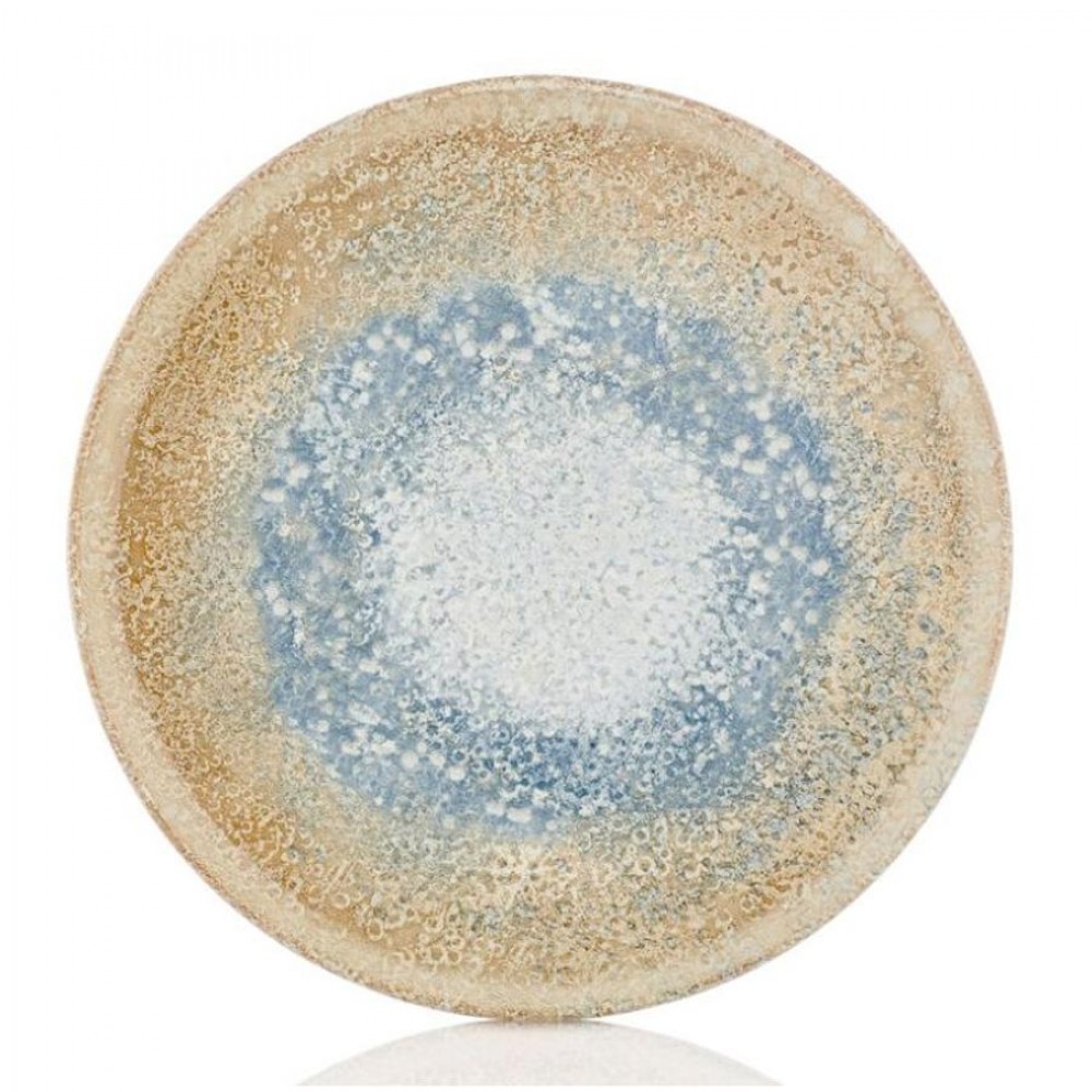 Smooth vegan Svájci tányér 28 cm, sárga - kék