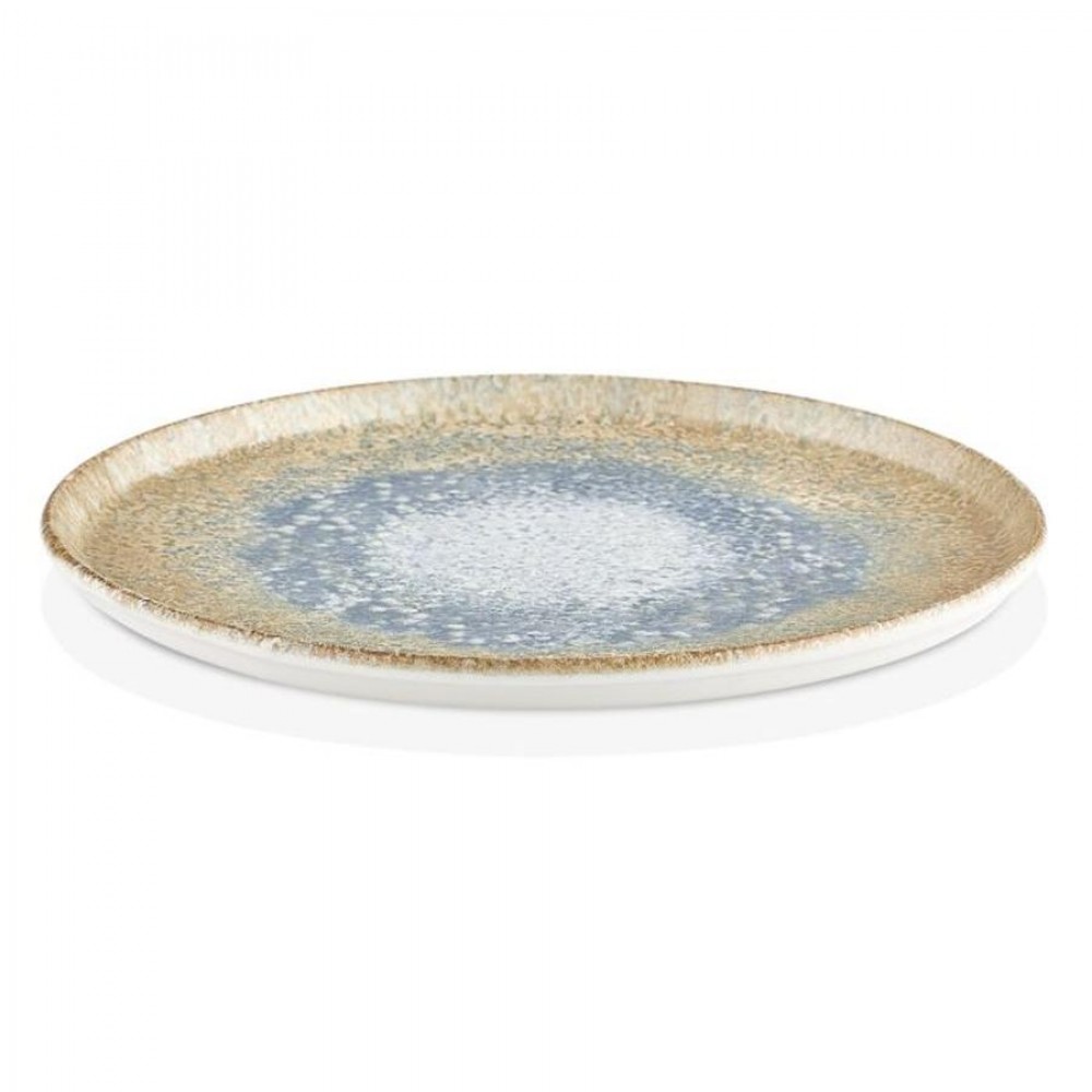 Smooth vegan Svájci tányér 28 cm, sárga - kék