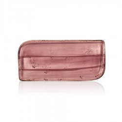 Pink Harmony szögletes tányér 24 x 15 cm