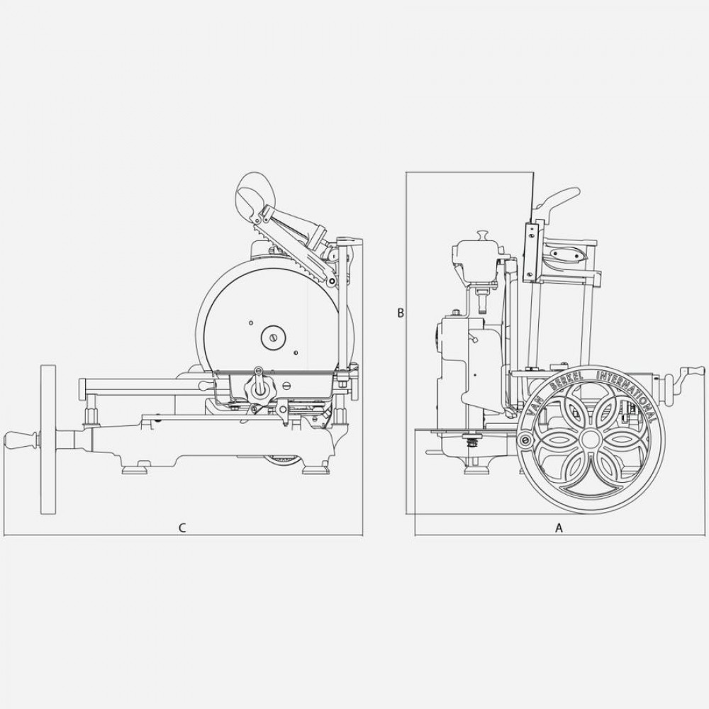 Berkel Volano B114 lendkerekes szeletelőgép - Piros