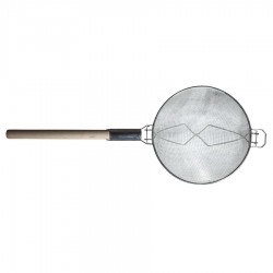 Duplahálós erősítettszűrő fanyéllel 30 cm