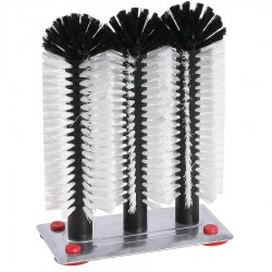 Pohármosó kefe 24 -24 -24 cm fém talppal