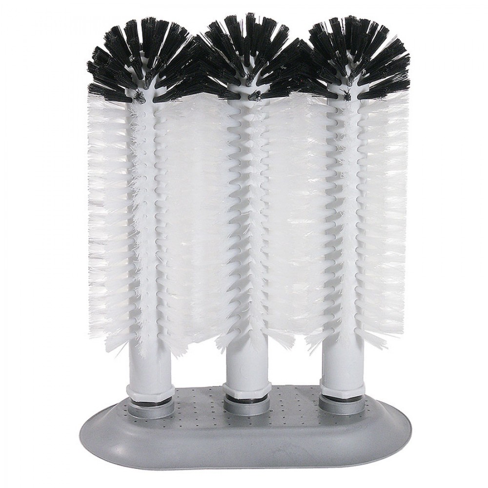 Pohármosó kefe 24 -24 -24 cm öntapadós gumitalppal