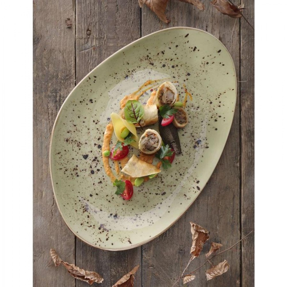 Olive organikus tányér 35 x 21 cm