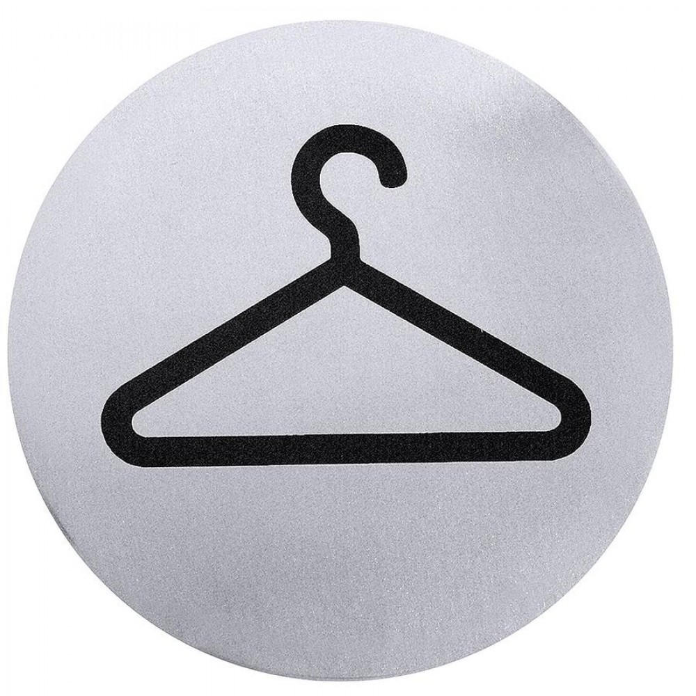 Tájékoztatótábla öntapadós, ruhatár 7,5 cm