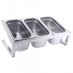 Evőeszköztartó, GN edény kiemelő 3 részes