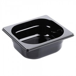 Fekete polikarbonát GN 1/6-os edény 65 mm mély, 1 L