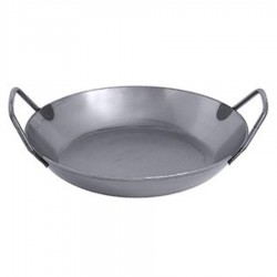 Kovácsolt kékacélból készült paella serpenyő 24 cm