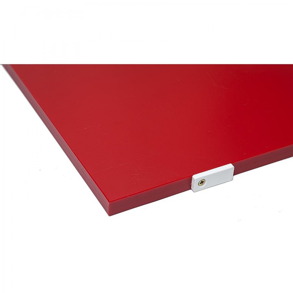 Vágólap * piros * 50 x 30 x 1,5 cm * ütköző fülekkel